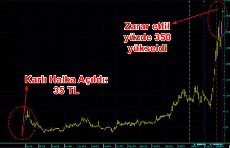 Gündoğdu Gıda halka arz edildikten sonra zarar etmeye başladı.