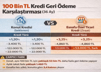 İnşaata 15’den, esnafa ise yüzde 46,8 yıllık maliyetli kredi