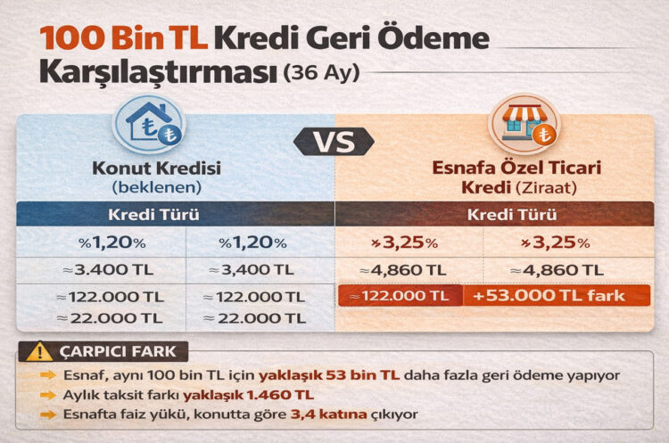 Esnafa kredi maliyeti yüksek