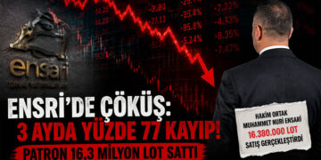 ENSRİ Faciası: 3 Ayda Yüzde 77 Kayıp, Milyonlarca Lotluk Patron Satışı