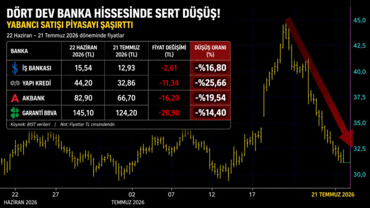 İş Bankası, Garanti, Akbank, Yapı Kredi... Dört dev hissede dikkat çeken tablo