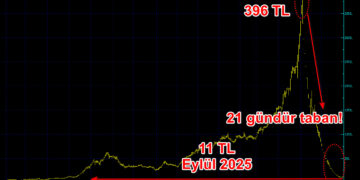 396 liradan 11,44 liraya düştü